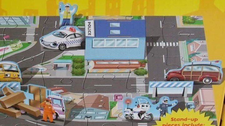 police-car-3d-floor-puzzle-jigsaw-36-pieces-และหนังสือ-from-uk-จิ๊กซอว์-3มิติ