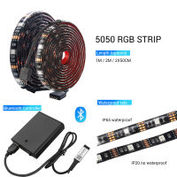 บลูทูธ RGB LED Strip ชุดแบตเตอรี่ดำเนินการ LED Strip สำหรับจักรยาน5050 1M 2M บลูทูธควบคุม USB ขับเคลื่อน APP สมาร์ทควบคุม