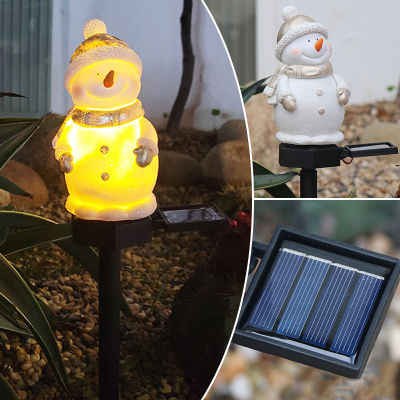 Bokali โคมไฟพลังงานแสงอาทิตย์1ชิ้น,ไฟ LED สีขาวอบอุ่นสำหรับสวนในสนามมนุษย์หิมะคริสต์มาส