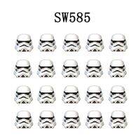 20ชิ้น/ชุดบล็อกตัวต่อ SW585สตอร์มทรูปเปอร์ทหารโคลน SW691Brick สีขาวเอ็มไพร์สตอร์มทรูปเปอร์ชิ้นส่วนของเล่นมินิ