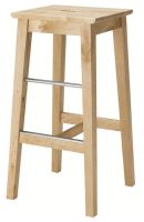 NILSOLLE Bar stool, birch, 74 cm