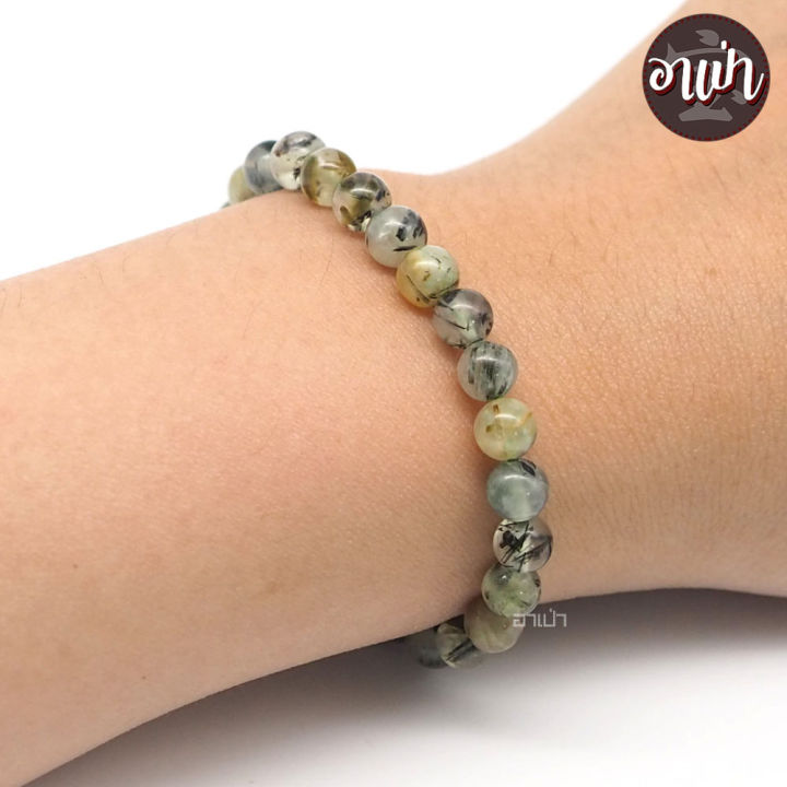 อาเป่า-หินพรีไนต์-prehnite-ขนาด-6-มิล-หินแห่งการพยากรณ์-ช่วยให้ล่วงรู้สิ่งต่างๆ-กำไลหินสี-กำไลหินนำโชค-หินสีเขียว-หินมงคล-สร้อยข้อมือ