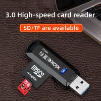 2ใน1การ์ดรีดเดอร์ USB 3.0ไมโครการ์ดเอสดีทีเอฟตัวอ่านหน่วยความจำความเร็วสูงหลายการ์ดตัวแปลงไรท์เตอร์แฟลชไดร์ฟแล็ปท็อป