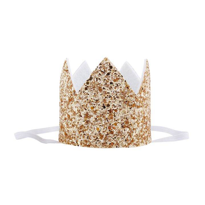 cw-princessshiny-glitter-feltbirthday-hat-kids-pets-adults-weedingaccessoriesgoldone-size-hot