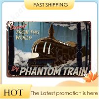 Final Fantasy Vi Come Ride The Phantom Train โปสเตอร์ป้ายโลหะตกแต่งป้ายห้องครัวโรงภาพยนตร์ครัวดีบุกป้ายโปสเตอร์ 20 * 30 ซม