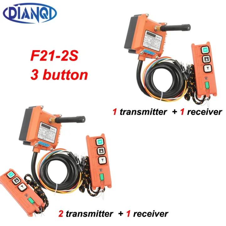 3 Buttons F212S Wireless Industrial Remote Controller Electric Hoist
