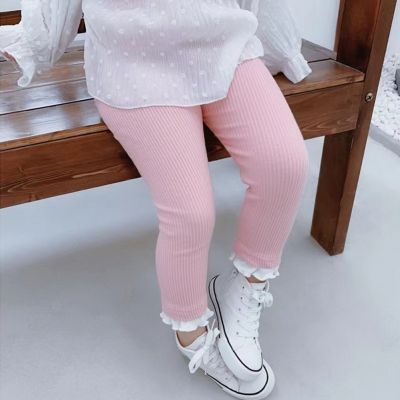 ﹍ Kids Girls Autumn Leggings Stretch Breathable Fashionable Tights Comfortable Children 39;s Cotton Pants For Toddler Girl Leggings
