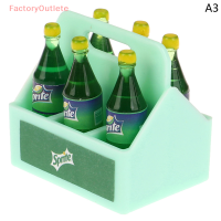 FactoryOutlete?Cheap? 1ชุด dollhouse Miniature Cola soda sprite ขวด modle ครัว DIY อุปกรณ์เสริม