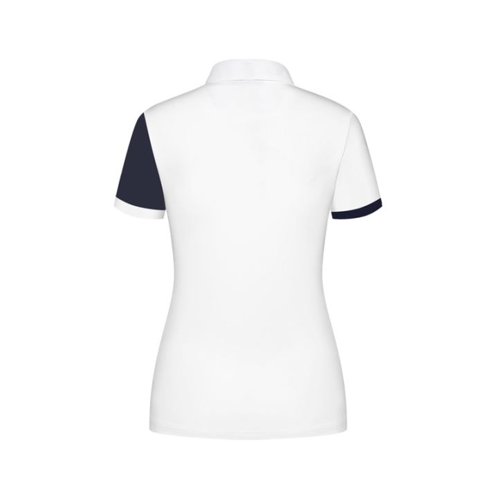 le-coq-castelbajac-utaa-g4-anew-honma-new-golf-ladies-white-sports-ball-jacket-short-sleeved-t-shirt-quick-drying-sweat-wicking-breathable-polo-shirt