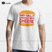 Royale With Cheese (Aged Look) Samuel L Jackson, John Travolta, Quentin T-Shirt Mens Shirts Short Sleeve Fashion Tshirt Summer