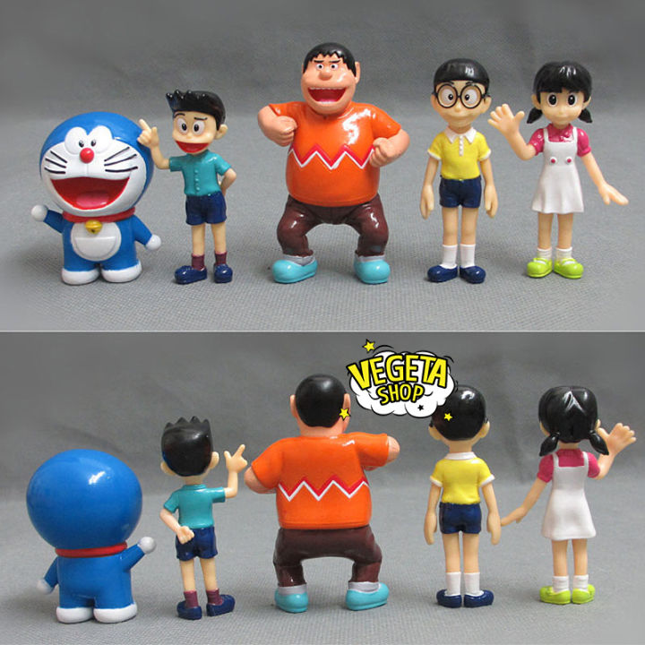 Mô hình Doraemon - Trọn bộ 5 Mô hình: Nobita Jaian Suneo Shizuka ...