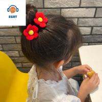 EGRT เด็กๆ น่ารักดี Scrunchies ดอกไม้ดวงอาทิตย์ สีสันสดใส ดอกไม้ แกนผมเด็ก ลูกผม สิ่งประดิษฐ์หัวบอล หมวกกันน็อก