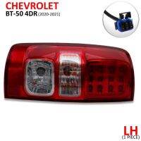 iBarod ไฟท้าย+ขั้ว LED ข้างซ้าย สีแดง+ใส สำหรับ Chevrolet Colorado ปี 2013-2020