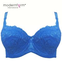 Modernform ชุดชั้นในสตรี เซ็กซี่ ลายดอกไม้ ลูกไม้ มีสาย Bra Cup C (P0125) ddh