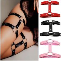 【YF】☽◙✇  New Leather Thigh Elastic Garter Makeup Leg Decoration Harness Female Garters Punk Goth Leglet