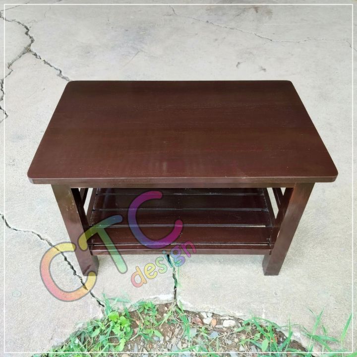 ctc-โต๊ะรับแขก-โต๊ะวางของ-80-50-สูง50-ซม-กว้าง-ลึก-สูง-โต๊ะกลาง-โต๊ะกลางโซฟา-สีโอ๊คเข้ม
