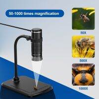 ‘；【- Digital Microscope 3IN1 Type-C Micro USB 50X-1000X Magnification Portable Camera Snake Tube Stand 8 Leds For  Phones PC