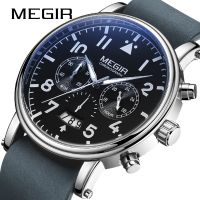 【January】 Megs megir watch mens fashion leather multi-function Shi Yingnan calendar joker big dial 2149