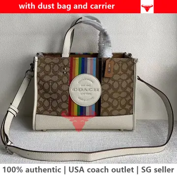 Coach Outlet Disney X Coach Dempsey Carryall In Signature Jacquard With  Mickey Mouse Print in Brown