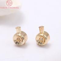 (2769)20ชิ้น2.5X3.2MM 24K ตะขอสถานีคลิปทองเหลืองสีคุณภาพสูงอุปกรณ์เสริม Diy อุปกรณ์ทำเครื่องประดับ