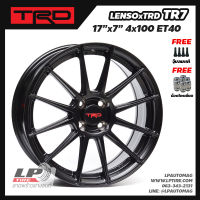 [ส่งฟรี] ล้อแม็ก LENSO รุ่น TRD TR7 ขอบ17" 4รู100 สีดำเงา กว้าง7" จำนวน 4 วง