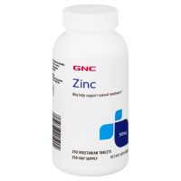 GNC Zinc 50mg 250 Vegetarian Tablets