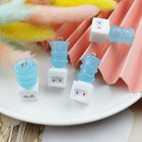 【CC】 10 Pcs water dispenser resin Charms mineral Jewerly Findings for Adult Earring Keychain Jewelry Making