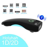 Holyhah C70บลูทูธไร้สาย1D 2มิติเครื่องสแกนบาร์โค้ดกระเป๋าเครื่องอ่านโค้ด QR สำหรับ PDF417เสื้อผ้ายาสูบ Mmobile การชำระเงินอุตสาหกรรม