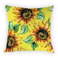 Pillow Cases Decorative 45*45 Cm Decorative Cushion Sofa Tropical Plants Beautiful Flowers Personalized Fundas De Cojines