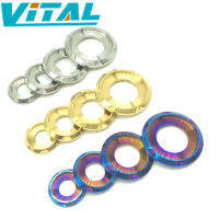 Vitaltitanium เกรด5ไทเทเนียมเครื่องซักผ้า M5 M6 M8 M10ตกแต่งปะเก็น Spacer แฟนซีเครื่องซักผ้าขั้นตอนเครื่องซักผ้า1ชิ้น