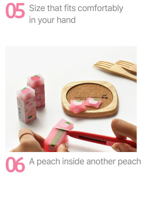pinkfoot-good-quality-peach-eraser-36ea-1pack