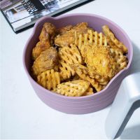 Air Fryer Silicone Pot Bread Fried Chicken Pizza Basket Oven Heating Baking Tray Kitchen Accessories