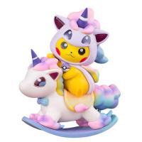 12Cm Genuine Pokémon Anime Figure Kawaii Pop Pikachu Unicorn Trojan Horse Children Toys Room Decoration Kawaii Birthday Present