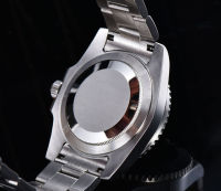 นาฬิกาผู้ชาย Automatic Movement 40Mm Blue Aseptic Dial Ceramic Rotating Bezel Stainless Steel celethot