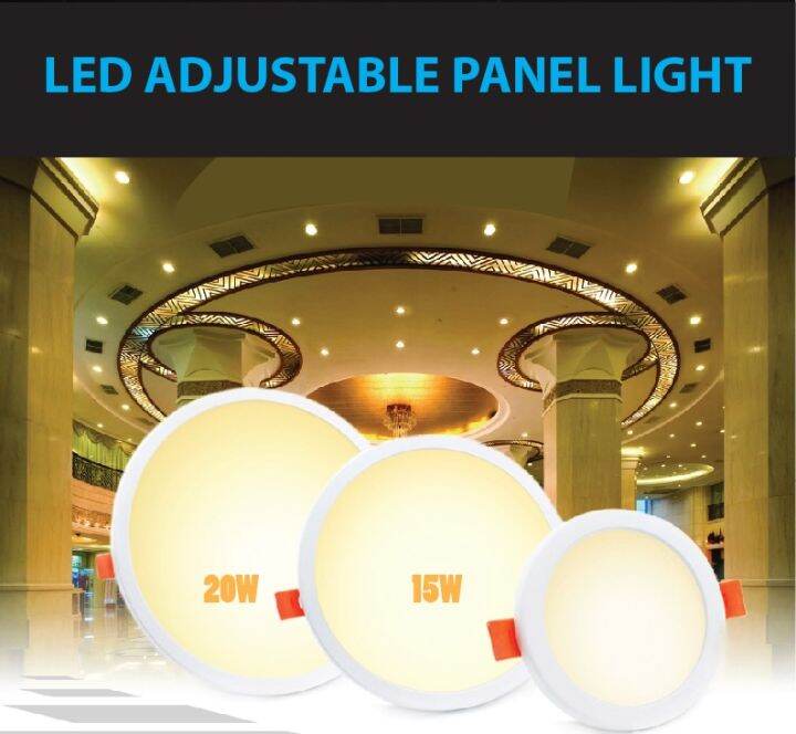 LED Lampu Laras 18W 24W Adjustable Down Light Daylight Putih Warm White