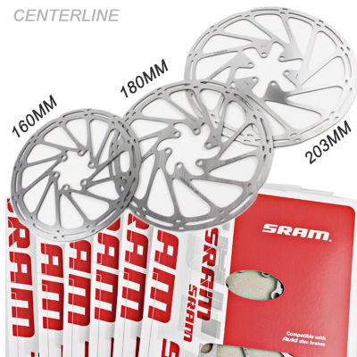 MTB จักรยานดิสก์เบรกพอดี SRAM จักรยานโรเตอร์160มิลลิเมตร180มิลลิเมตร203มิลลิเมตรโรเตอร์แผ่น Centerline ไฮดรอลิถนนจักรยานเสือภูเขาเบรกใบพัด