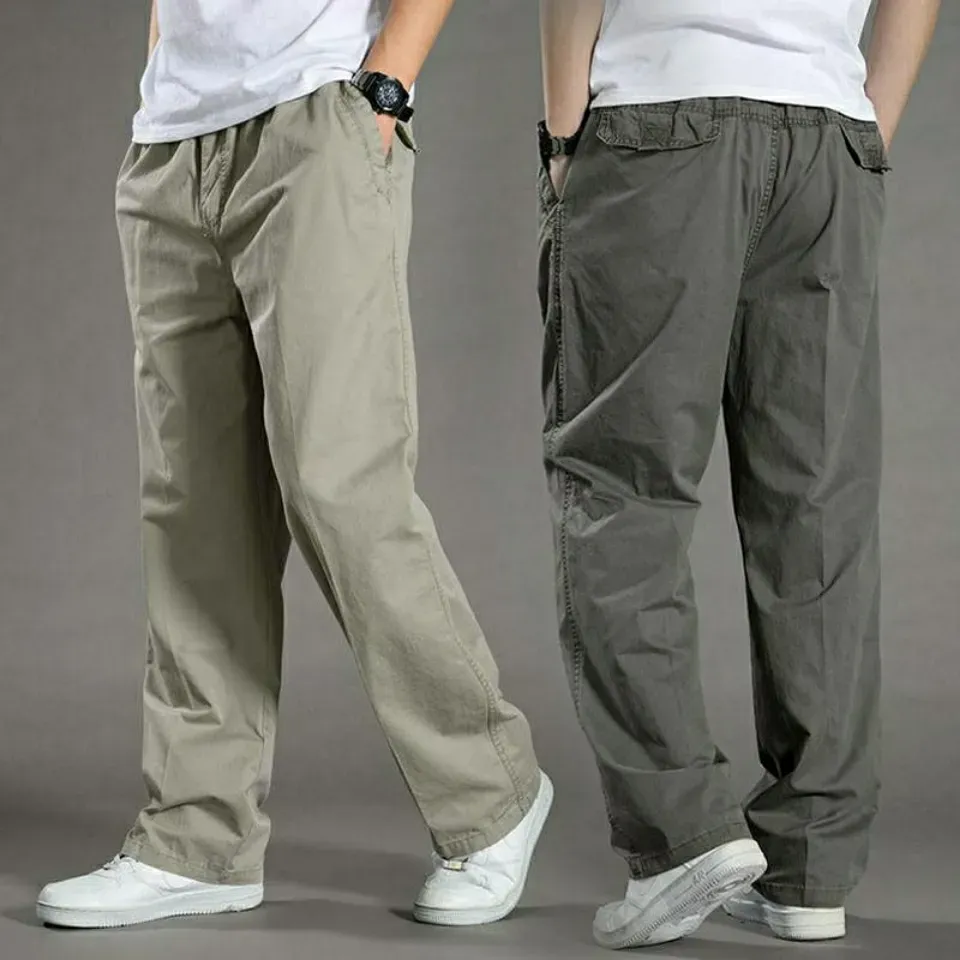 Jainish Men's Casual Cotton Solid Cargo Pants – Jompers