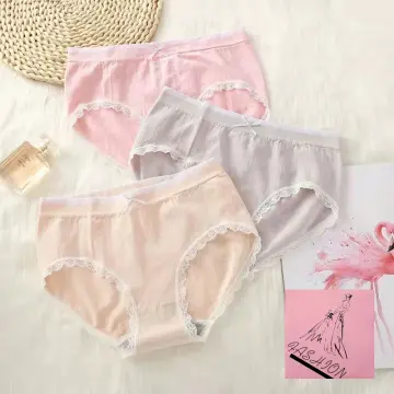 COD 12pcs Cotton Bnch /natasha Plain Ladies Panty Underwear For Women  Panties Fashion High Quality Summer S-XXL SIZE