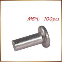 rivet remaches 100PCS M6x20/25 diameter 6mm aluminum flat head solid rivet