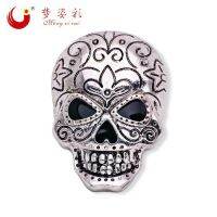 2018 European and American new Halloween skull brooch punk high-end alloy jewelry manufacturer hot sale