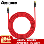 Cáp Nối Ethernet AMPCOM Cat7, Cáp Cứng Có Màn Hình 10Gbps Cat7 Cat6A S FTP