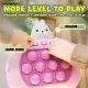 Pop It Speed Fidget Widget Push Game Level Up Stage Challenge Soft Sensory Toy Toddler Kid Children Mainan Kanak