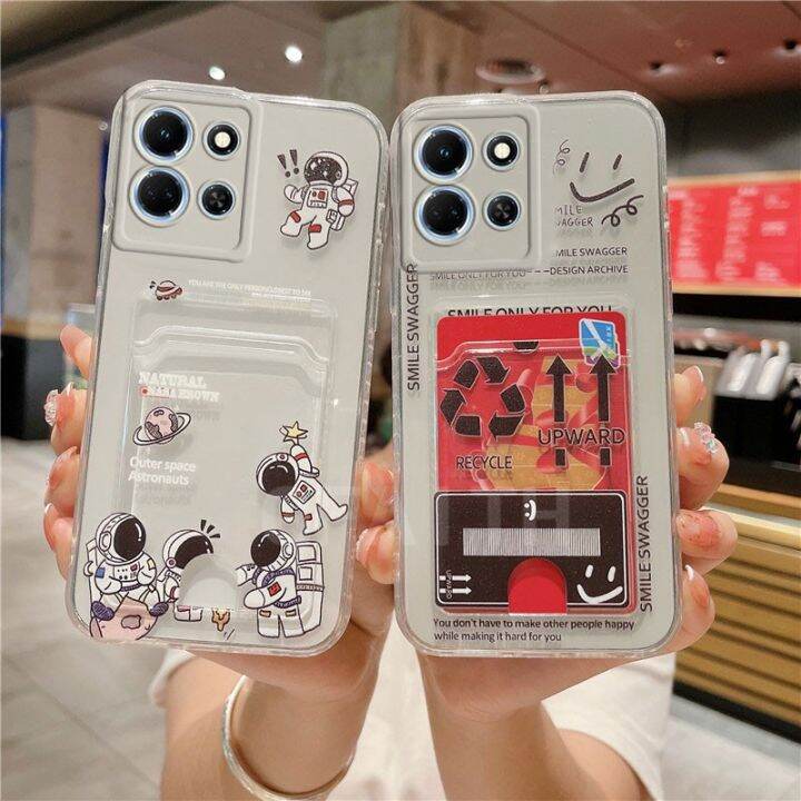 เคสโทรศัพท์-huawei-honor-x6a-4g-plus-ซิลิโคน-tpu-ลายการ์ตูนรีไซเคิลกระเป๋าใส่บัตรนิ่มเลนส์กันกระแทก-honorx5plus-honorx6a-เคสป้องกัน