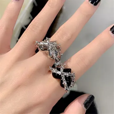 Wedding Gift Creative Punk Rings Fashion Women Rings Open Rings For Women Punk Rings Open Rings Vintage Rings