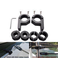 2Pcs วงเล็บยึด1 "Universal ป้องกัน Rod Light Clamp Cage Rod 19-25Mm Bull Rod Tube ไฟหน้ารถจักรยานยนต์ cket