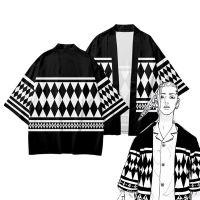 Anime Tokyo Revengers Hanagaki Takemichi Ken Ryuguji Draken Cosplay Summer Short-sleeve Tops Japanese Kimono Cardigan Haori