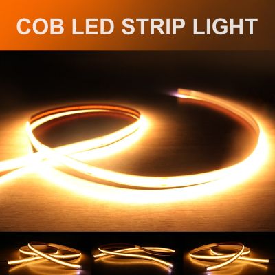 Gledopto DC24V COB LED Flex Strip Light 5m 420LED/m 2700K Warm White Light IP20 Dimmable For Kitchen TV  Living Room Bedroom Food Storage  Dispensers