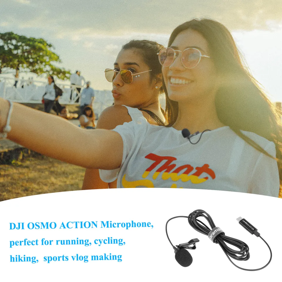 LavMicro U3-OA Lavalier Microphone designed for DJI Osmo Action w/ 6.6'  (2m) Cable & USB-C Connector