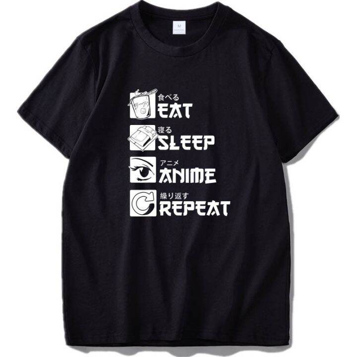 eat-sleep-anime-repeat-shirt-funny-japanese-manga-gift-tee-t-shirt-100-cotton-digital-printing