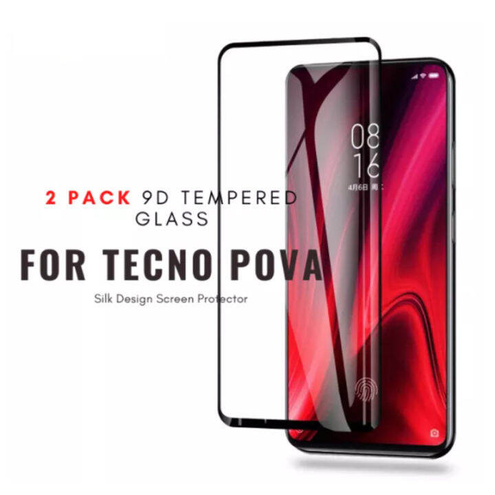 สำหรับ TECNO POVA กระจกเทมเปอร์ป้องกันหน้าจอที่ชัดเจนโทรศัพท์ฟิล์ม ...